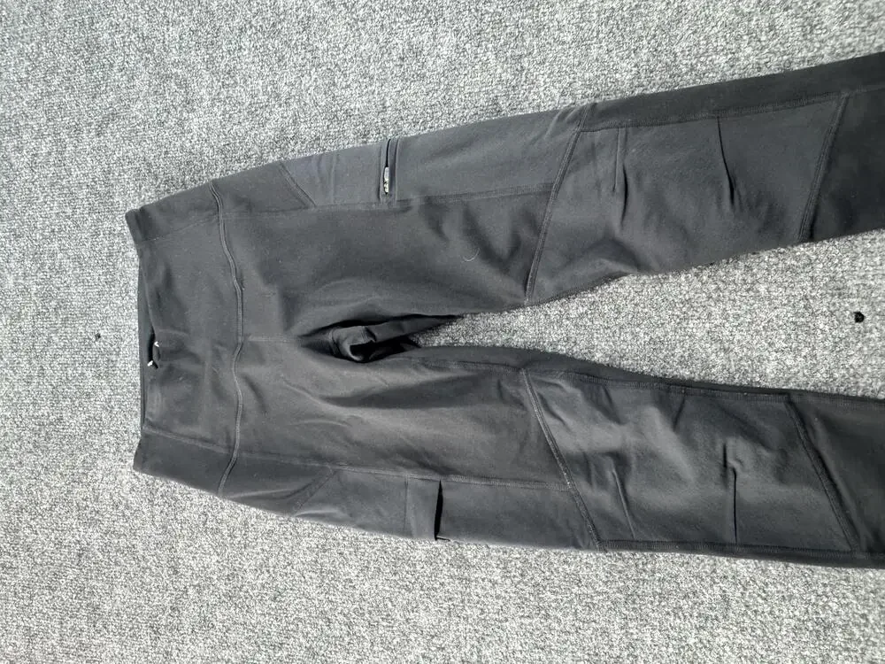 PrAna Leggings Womens XS Black High Rise Pocket Ankle Hiking Outdoor Pants